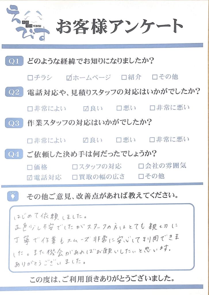 福山市で長年ゴミを放置してゴミ屋敷になったお部屋片付け