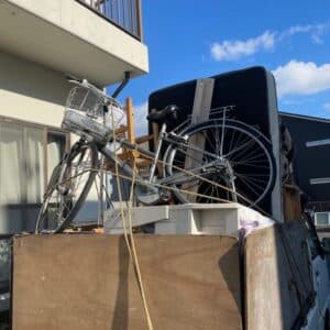 柳井市でトラックに不用品をてんこ盛り！引越し時に対応