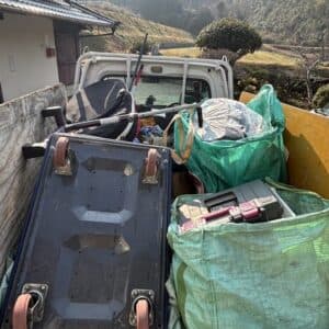 山口市で山奥の大きな戸建て不用品、粗大ゴミ回収