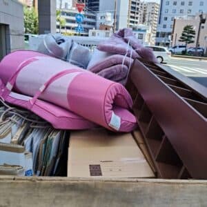 熊本市で高層マンションから引越しの際に残置物回収