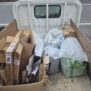 別府市で散らかったお部屋を片付ける際に段ボールなど回収
