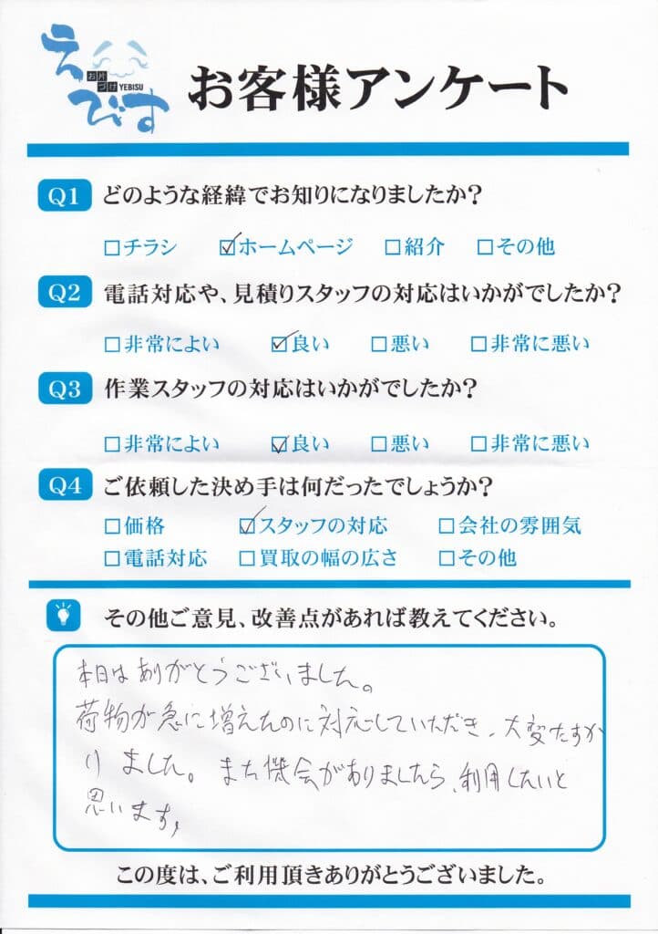 鳥取市でいらなくなった物の処分