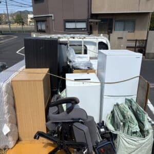 米子市で単身お引越しで荷物一式処分